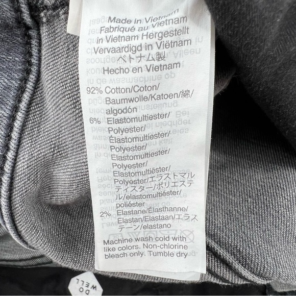 Madewell Gray 10” High Rise Skinny Denim Jeans Size 29 Women’s - Picture 7 of 7